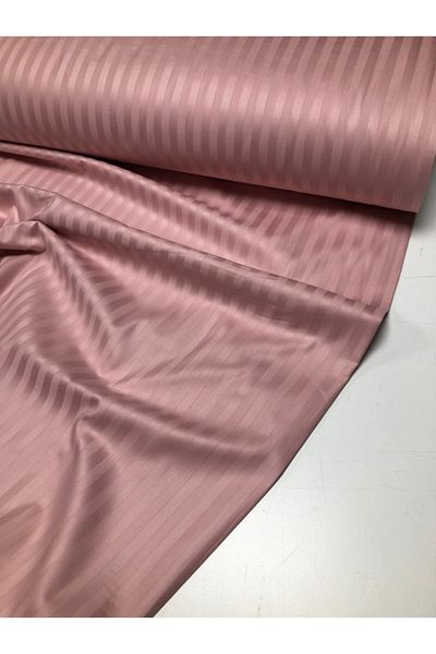 FAAL King Size, Striped Cotton Satin Sheet And Pillowcase
