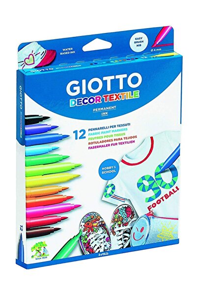 Giotto Decor Textile Kumaş Boyama Kalemi 48`li Sınıf Seti