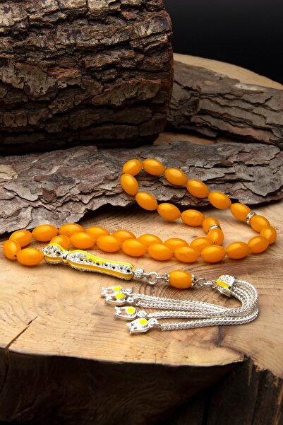 OTTOTESBİH Mărgele de rugăciune de chihlimbar - Design sertizat