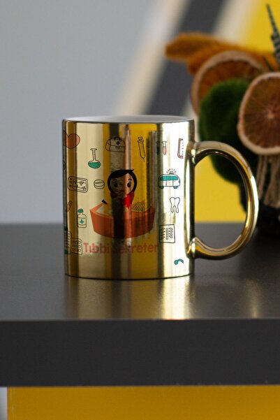 Hediyelen Tıbbi Sekreter Gold Kupa Bardak
