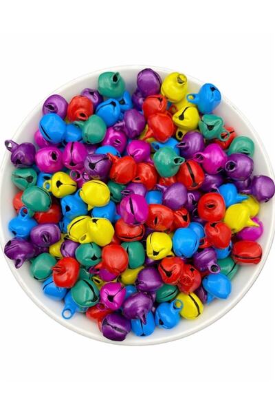 Hedef Bijuteri 25 قطعة 12 مم جرس بمقبض مختلط الألوان، جرس، خشخشة، جرس أميجورو...