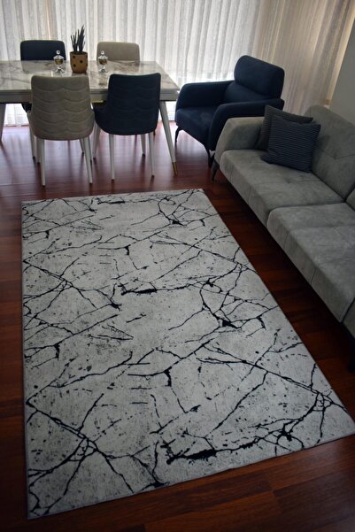 SARAR HALI Sarar Gri Kaymaz Taban Yıkanabilir Kesme Halı Yolluk