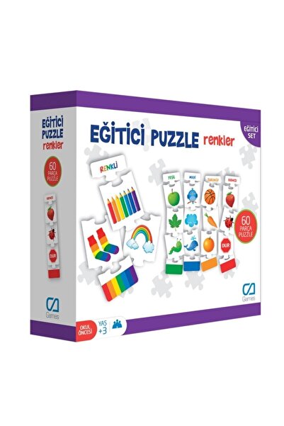 CA Games Ca Eğitici Oyun Kartları Puzzle Renkler 5029