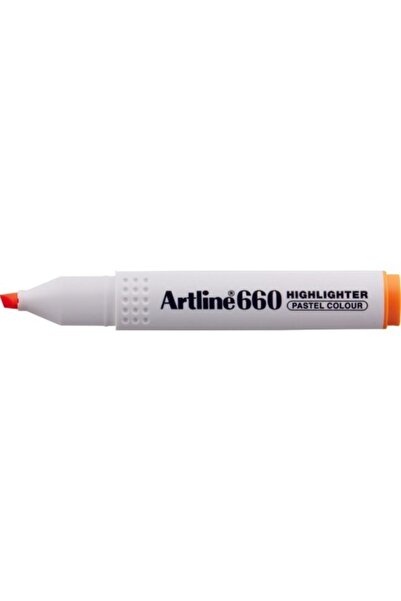 artline Highlighter Pen (Marking Pen) Cut Tip 1.0-4.0 Mm Pastel Orange Orange...