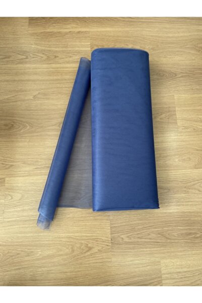 Buse Tül Tul de cristal albastru indigo latime 3 metri