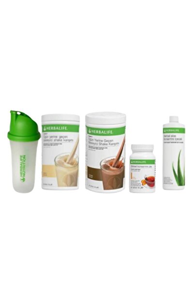 Herbalife Başlangıç Seti-28 1 Çikolatalı 1 Vanilyalı 50g Şeftalili Çay Aleo I...