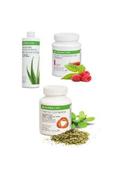 Herbalife Aloevera+50gr Ahududu Çay+Thermo