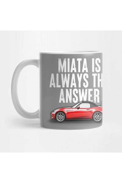 Pixxa Miata Is Always The Answer - Miata Fan Design Mug