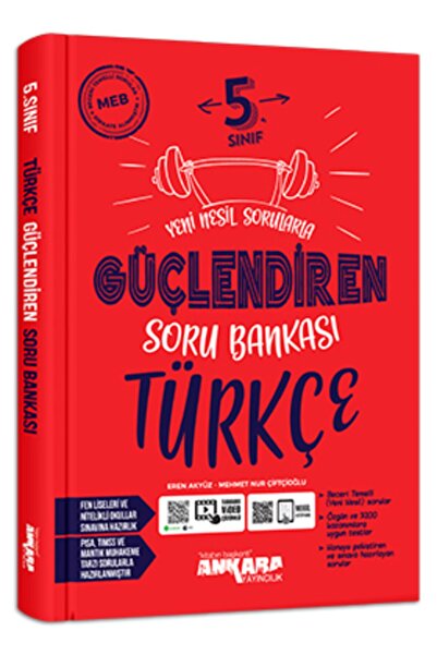 Ankara Yayıncılık 5.sınıf Güçlendiren Türkçe Soru Bankası Ankara Yayıncılık