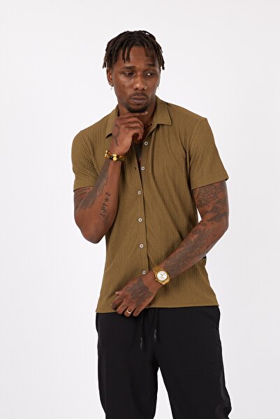 S&R FASHION Πουκάμισο με κοντό μανίκι με χαλαρή εφαρμογή