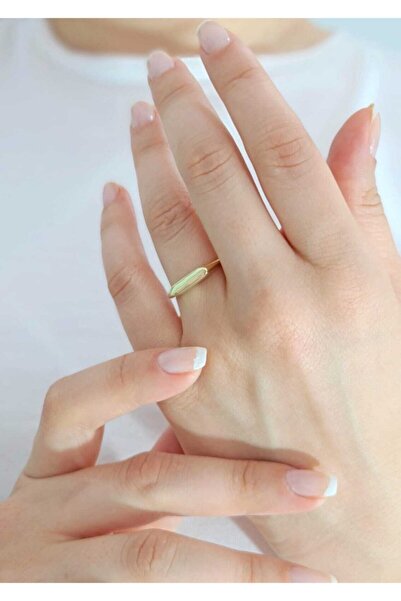 VeraDesignGold Şövalye Ufuk Çizgisi Altın Yüzük