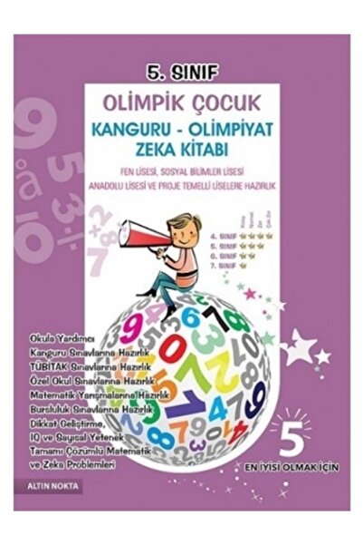 Altın Nokta Yayınları 5. Sınıf Olimpik Çocuk Kanguru Olimpiyat Zeka Kitabı Ta...