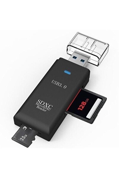 OEM 2in1 Usb 3.0 Micro Sd Hafiza Karti - Tf Kart Okuyucu Hub Adaptör Veri Aktarici