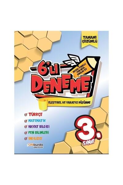 Onburda Yayınları 3. Sınıf Beceri Temelli Yeni Nesil Sorularla 6'lı Deneme Se...