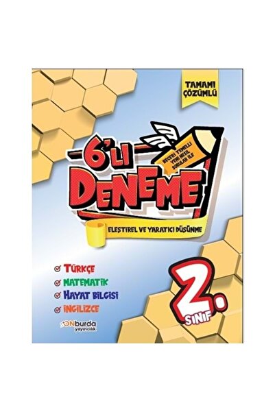 Onburda Yayınları Onburda 2. Sınıf Beceri Temelli Yeni Nesil Sorularla 6 Lı Deneme