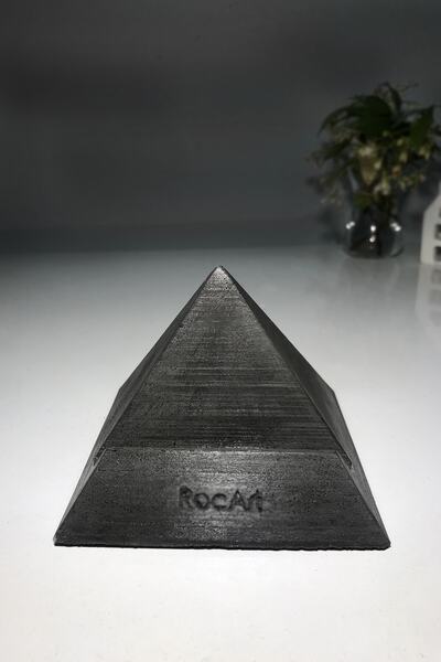 RocArt Home Στήριγμα τηλεφώνου/tablet από σκυρόδεμα Pyramid (ανθρακί)