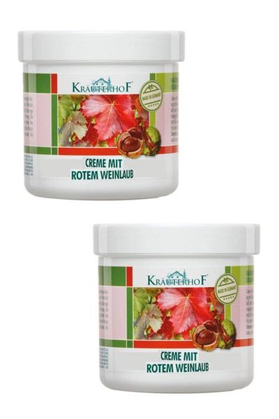 Krauterhof Red Vine Leaf Leg Cream 100 ml X2