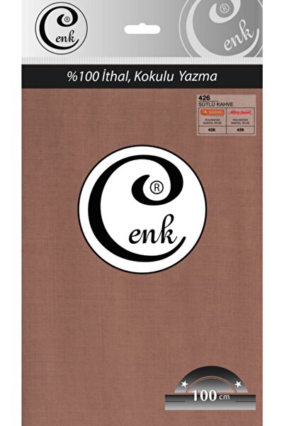 Cenk Düz Renk 100 Cm Poşetli Yazma - 0301 - 426-s.kahve-65