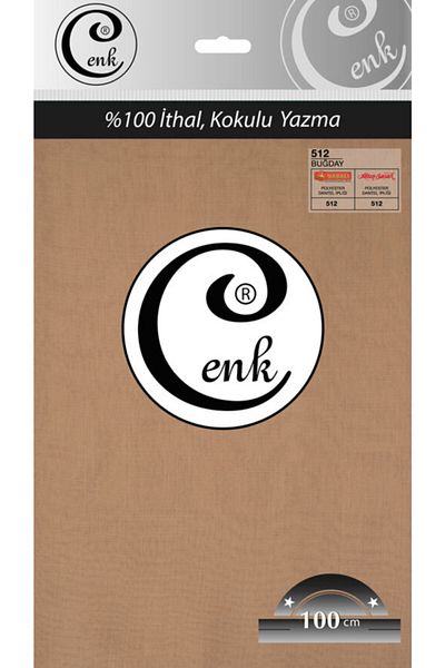 Cenk Μονόχρωμη τσάντα γραφής 100 cm - 0301 - 512-σιτάρι-90