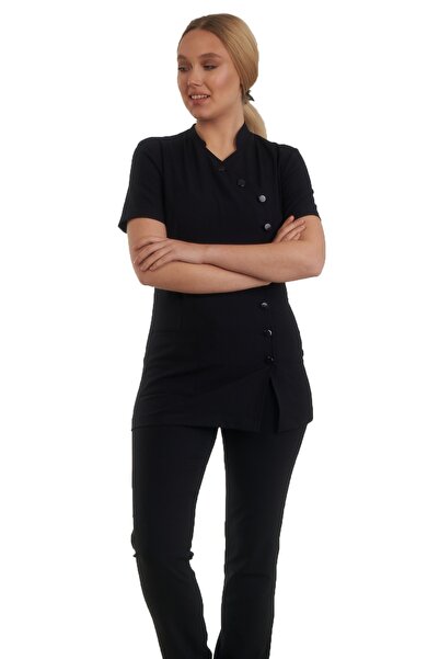 FBC Tekstil 9 Düğmeli Doktor Önlüğü Eczacı Önlüğü Hemşire Önlüğü Estetisyen Ö...