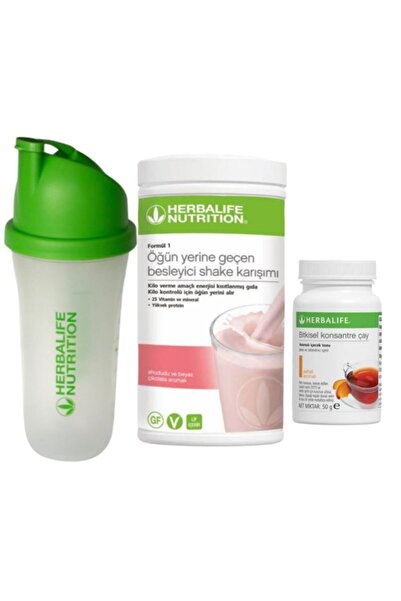 Herbalife Ahududulu Shake Şeftalili 50g Çay Shaker