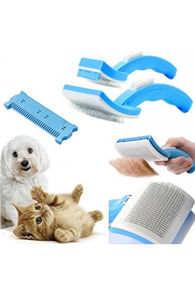 Neler Geldi Neler Kedi Köpek Tarağı Bakım Fırçası Seti Tüy Toplama Alıcı Topa...