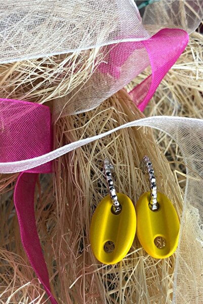 Leerybee Matte Yellow Color Antiallergic Sailor Knot Earrings