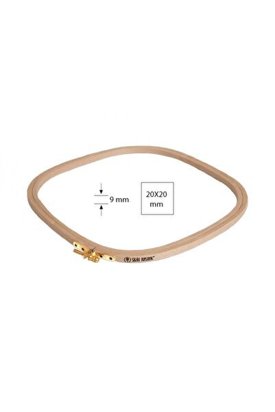 Şirin Kasnak Ahşap Kare Kasnak Kare Vidalı Nakış Kasnağı Ölçüsü : 20x20