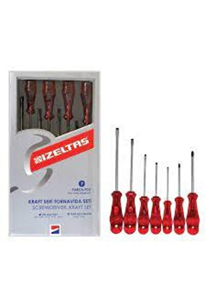 İzeltaş Kraft Seri Tornavida Seti 7 Parça