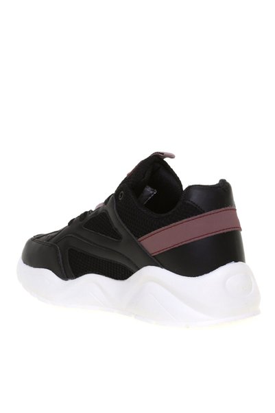Limon Tenis de damă din piele artificială neagră