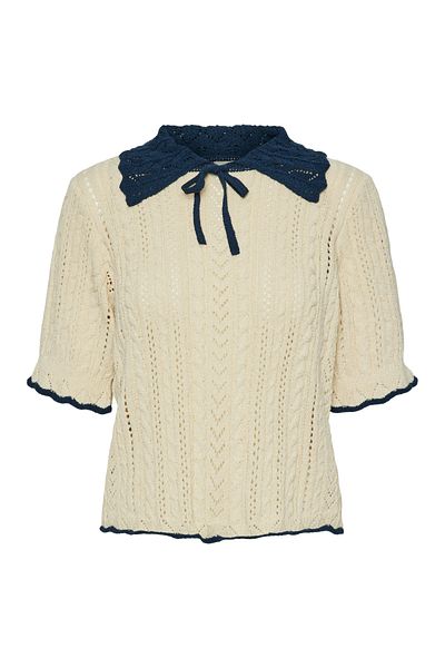 YAS. YASEVIA SS - Knit Top S.
