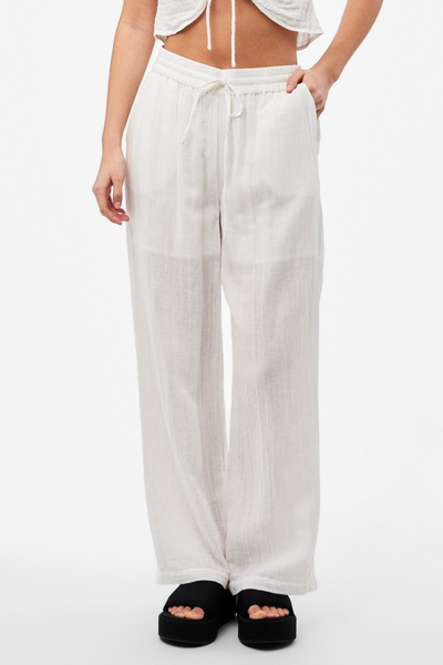 PIECES PCMASTINA HW széles szárú nadrág