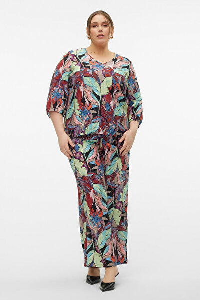 Veromoda Curve VMCMAJA PALMA LS TOP - WVN GA CUR Κοντό μανίκι