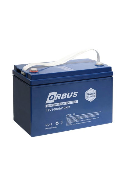 ORBUS 12 V Volt 100 Ah A Amper Karbon Jel Akü Derin Döngü 2025 Tarihli