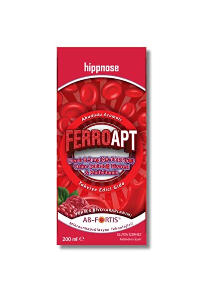 Hippnose Ferro Apt Demir, Üzüm Çekirdeği Ekstresi ve Multivitamin İçeren Sıvı...