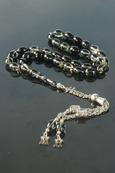 Tesbih Otağı Gümüş Isimli Tesbih Ateş Kehribar Harfli Tesbih Soru & Cevap Alanından Isim Belirtiniz