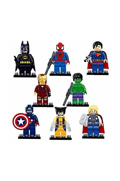 marimari 8 Adet Lego Uyumlu Süper Kahramanlar Aksesuarlar Dahildir..