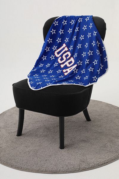 U.S. Polo Assn. U.S. Polo Assn Blue Star Pattern Baby Blanket