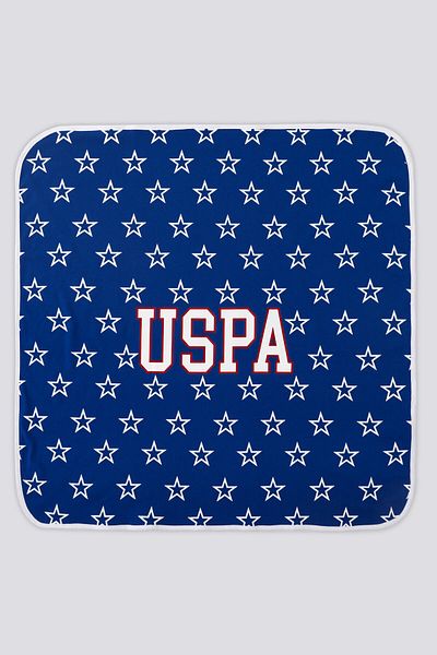 U.S. Polo Assn. U.S. Polo Assn Blue Star Pattern Baby Blanket