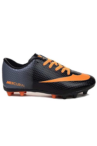 Modafeet Men's Football Boots - Black Orange