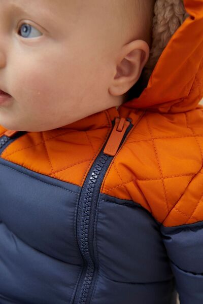 Next Baby Fatface Orange Advanced Short Sleeve Coat