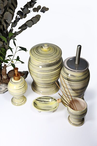 RED SERAMİK Червена керамична колекция Naomi 5-компонентен комплект за баня ж...