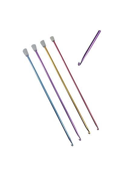 Sultan Colorful Skewers Tunisian Crochet - 25 Cm, 1 Piece, No:4