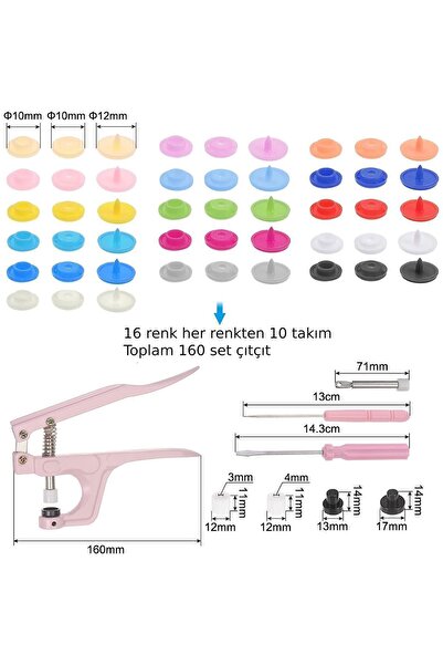 Hobi Dünya Plastik Çıtçıt Montaj Seti