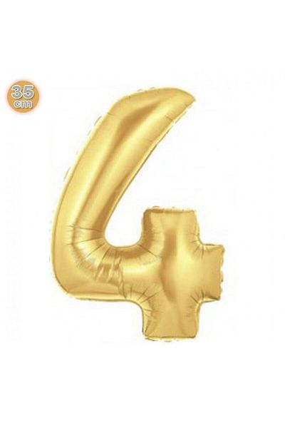 ikm balon Number Balloon Foil Small Size 16 Inch 35 Cm Gold 4