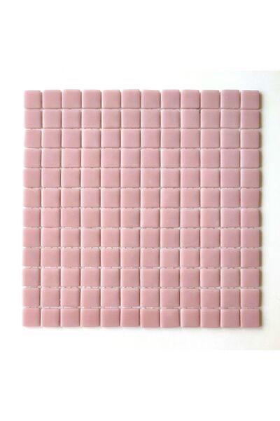 MozaiKristaL Yaşam alanlarının tüm yüzeyleri için 25x25x5 mm. Açık Pembe Cam ...