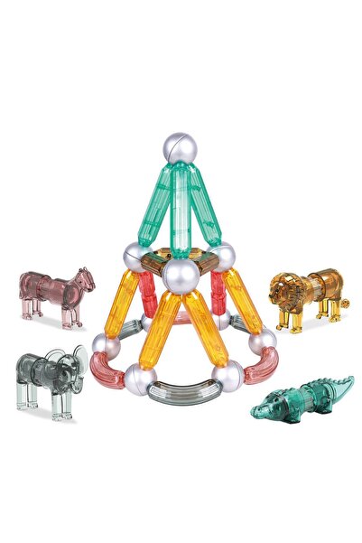 OGGİA Magnetic Sticks 35 Parçalı Premium Manyetik Çubuklar, Bloklar Seti | St...