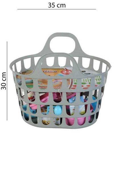 PİLSAN Picnic Basket 33 Pieces Gray Color Pls-06-005
