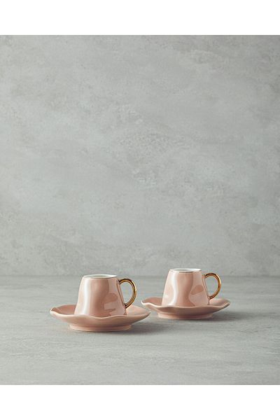 English Home Felix New Bone China 4 részes 2 személyes kávéscsésze készlet por