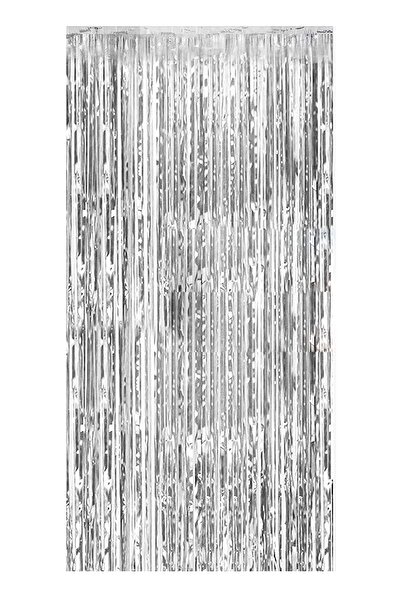 Parti dolabı 1Pc Silver Gray Door Wall Party Background Backdrop Glittery Glitter Adhesive Birthday Photography Curtain